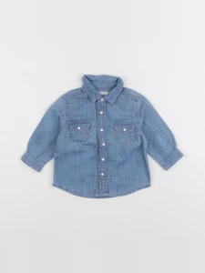 Boutchou - chemise bleu - 6 mois