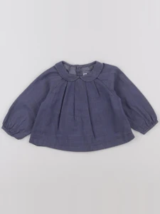 Jacadi - blouse bleu - 12 mois