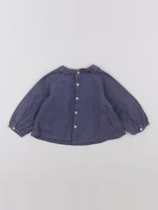 Jacadi - blouse bleu - 12 mois