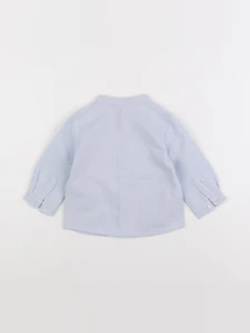 Boutchou - chemise bleu - 12 mois