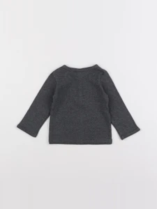 H&M - tee-shirt gris - 3/6 mois