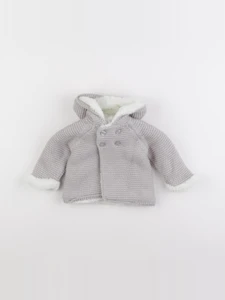 Cadet Rousselle - veste doublé gris - 3 mois