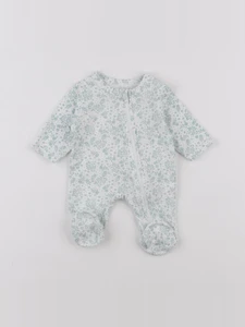 Vertbaudet - pyjama coton blanc, vert - Prématuré