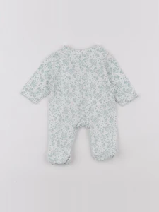 Vertbaudet - pyjama coton blanc, vert - Prématuré