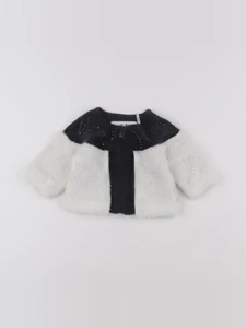 IKKS - gilet blanc, bleu - 3 mois