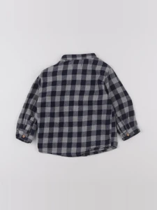 Boutchou - chemise bleu, gris - 18 mois