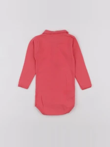 Petit Bateau - body à col rose - 6 mois