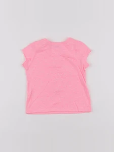 IKKS - tee-shirt rose fluo - 6 mois