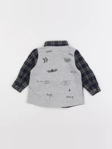 IKKS - chemise imprimé au dos bleu, vert - 12 mois