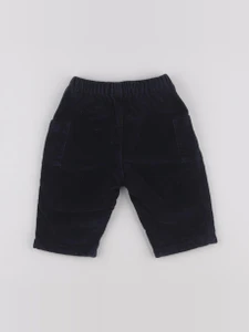 Petit Bateau - pantalon doublé bleu - 6 mois