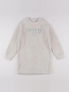 IKKS - robe beige, argent - 10 ans