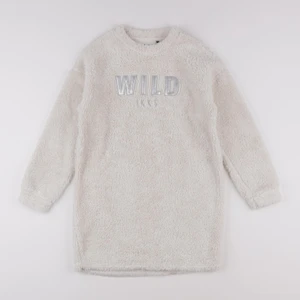 IKKS - robe beige, argent - 10 ans