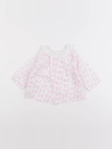 Jacadi - blouse blanc, rose - 6 mois