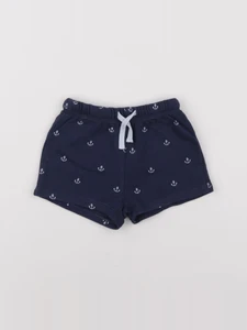 H&M - short bleu - 3/6 mois