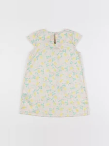 Carrément Beau - robe jaune, rose - 18 mois