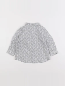 IKKS - chemise gris, bleu - 12 mois