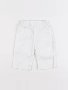 Petit Bateau - pantalon blanc - 3 mois