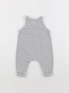 Petit Bateau - combinaison bleu, blanc - 3 mois