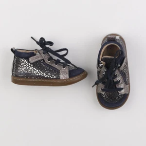 Pom d'Api - bottillons bleu, bronze - pointure 22