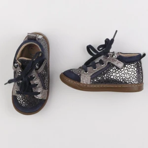 Pom d'Api - bottillons bleu, bronze - pointure 22