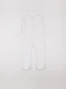 Vertbaudet - pyjama velours blanc - 2 ans