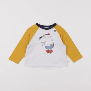 Cadet Rousselle - tee-shirt blanc, jaune - 6 mois