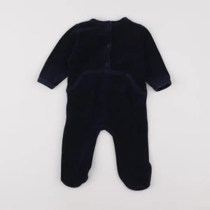 Vertbaudet - pyjama velours bleu - 9 mois