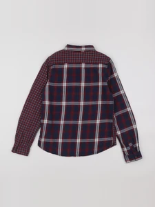 IKKS - chemise bleu, rouge - 10 ans
