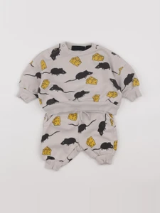 Mini Rodini - ensemble gris - 3/6 mois