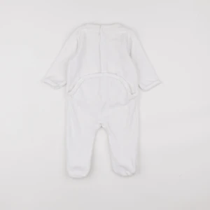 Vertbaudet - pyjama velours blanc, bleu - 9 mois