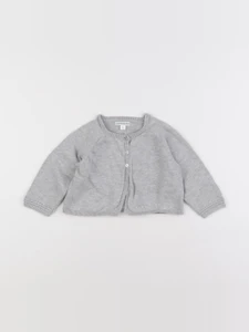 Vertbaudet - gilet gris - 18 mois