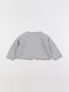 Vertbaudet - gilet gris - 18 mois