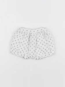 Jacadi - short blanc, gris - 1 mois