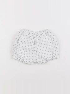 Jacadi - short blanc, gris - 1 mois