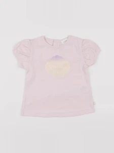 Carrément Beau - tee-shirt rose - 12 mois