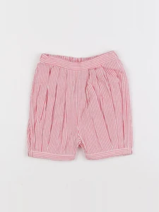 Jacadi - short blanc, rouge - 6 mois