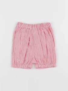Jacadi - short blanc, rouge - 6 mois