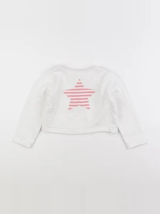 Vertbaudet - sweat imprimé au dos blanc - 5 ans