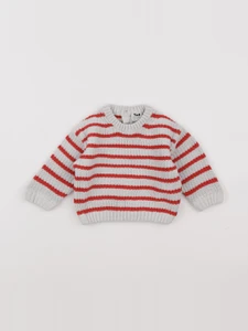 Tape à l'oeil - pull beige, rouge - 12 mois