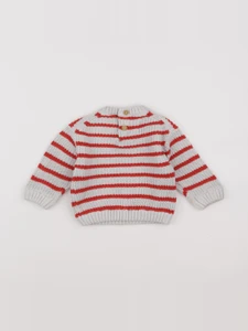 Tape à l'oeil - pull beige, rouge - 12 mois