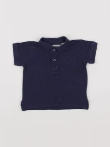 Zara - polo bleu - 9/12 mois