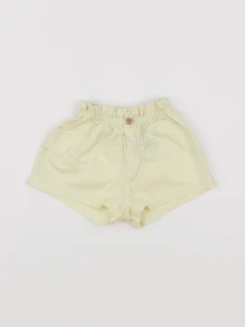 H&M - short jaune - 6/9 mois