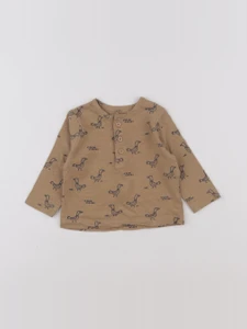 Boutchou - tee-shirt marron - 6 mois