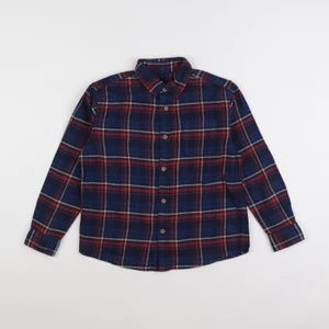Uniqlo - chemise bleu, rouge - 7/8 ans