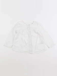 Zara - blouse blanc - 12/18 mois