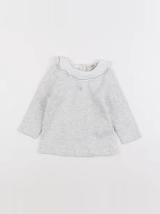 Cyrillus - tee-shirt gris - 12 mois