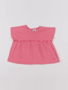 Petit Bateau - tee-shirt rose - 12 mois