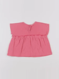 Petit Bateau - tee-shirt rose - 12 mois