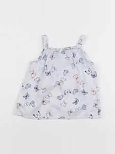 H&M - blouse bleu - 12/18 mois