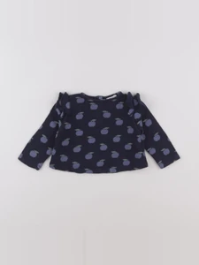 Boutchou - sweat bleu - 6 mois